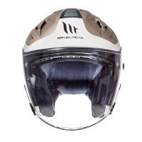 MT Avenue Open Face Motorcycle Helmet - Crossroad Matt Winter - Left side
