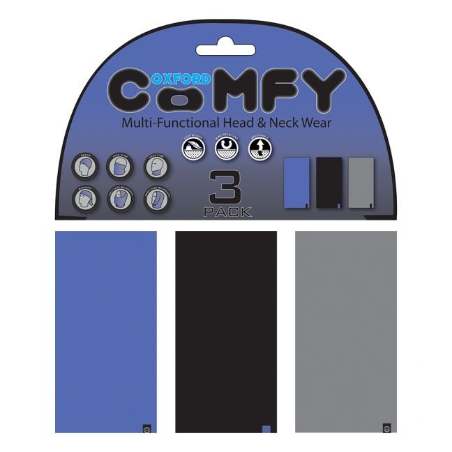 Oxford Comfy 3-Pack - Blue Black Grey