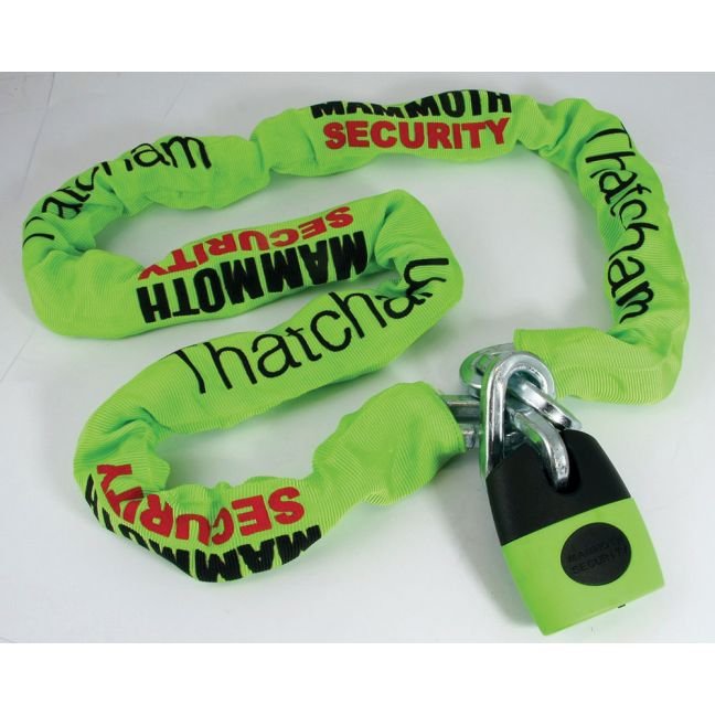 Mammoth Square Link Lock and Chain - 12mm x 12mm x 1.2m