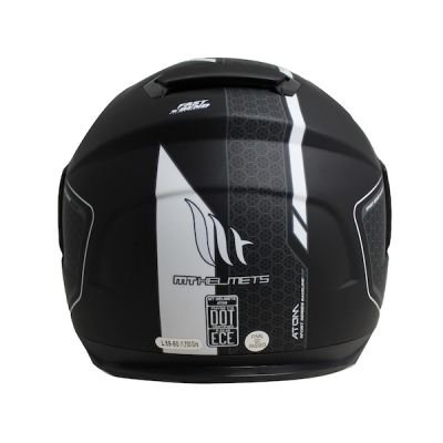 MT Atom SV Raceline Evo Flip Front Helmet - Black White