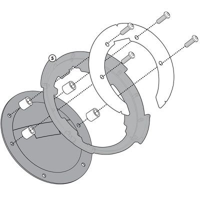 Givi Tanklock Attachment Flange - BF03