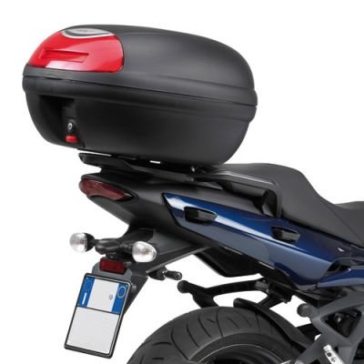 Kappa K48N Monokey Motorcycle Top Box - Black With Red Reflector - 48 Litres
