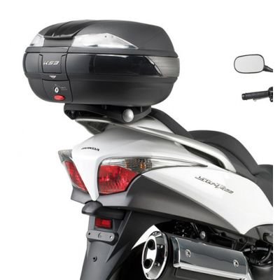 Kappa K53N - 53 Litre Monokey Top Case ( Black with Transparent Reflectors) 