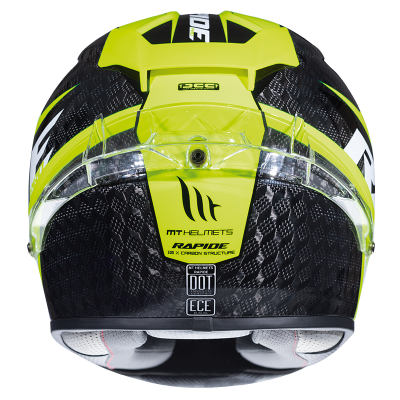 MT Rapide Pro Carbon Full Face Helmet - Yellow