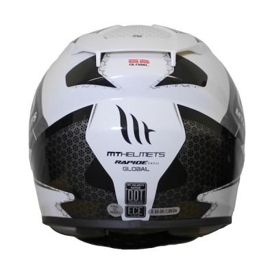 MT Rapide Global Full Face Helmet - White Grey