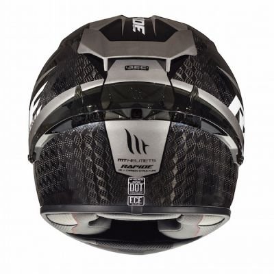 MT Rapide Pro Carbon Full Face Helmet - Black Grey