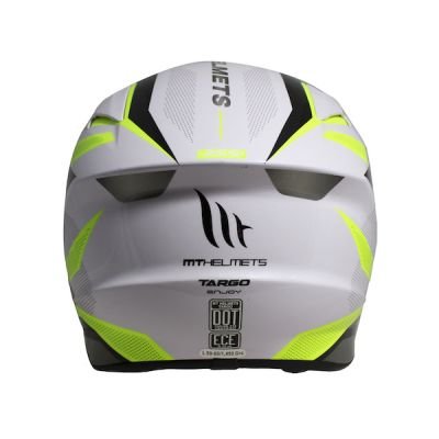 MT Targo Enjoy Full Face Helmet - White Yellow