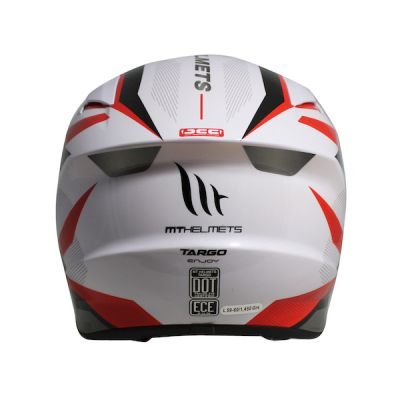 MT Targo Enjoy Full Face Helmet - White Red 
