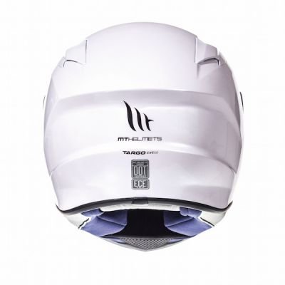 MT Targo Full Face Helmet - Solid Pearl White