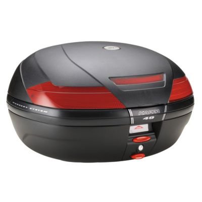 Kappa K49N 47 Litre Monokey Top Box - Black with Red Reflectors