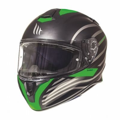MT Targo Doppler Full Face Helmet - Matt Black Green